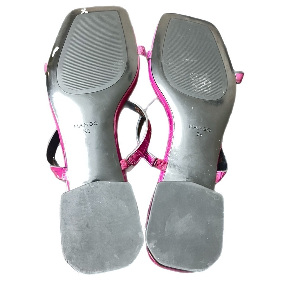 Mango Women's Pink Strappy Sandals - Picture 2 of 4